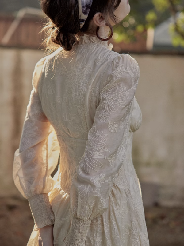 Sunset Romance Vintage Floral Dress
