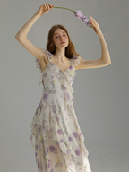 Purple Blossom Fairy Frill Dress