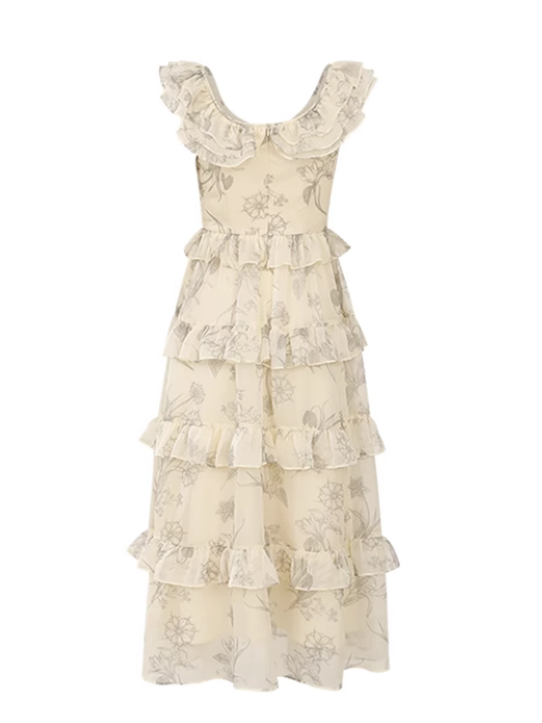 Sunlit Floral Whimsy Dress