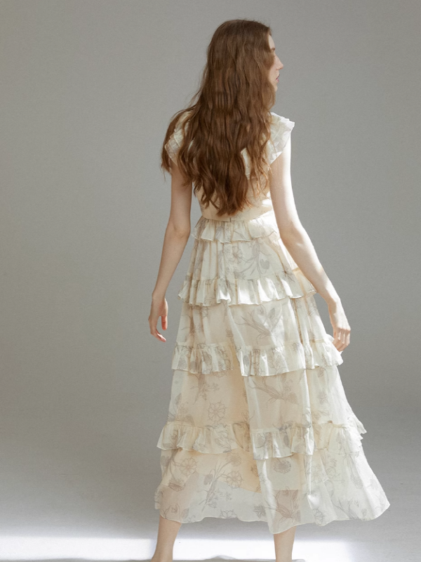 Sunlit Floral Whimsy Dress