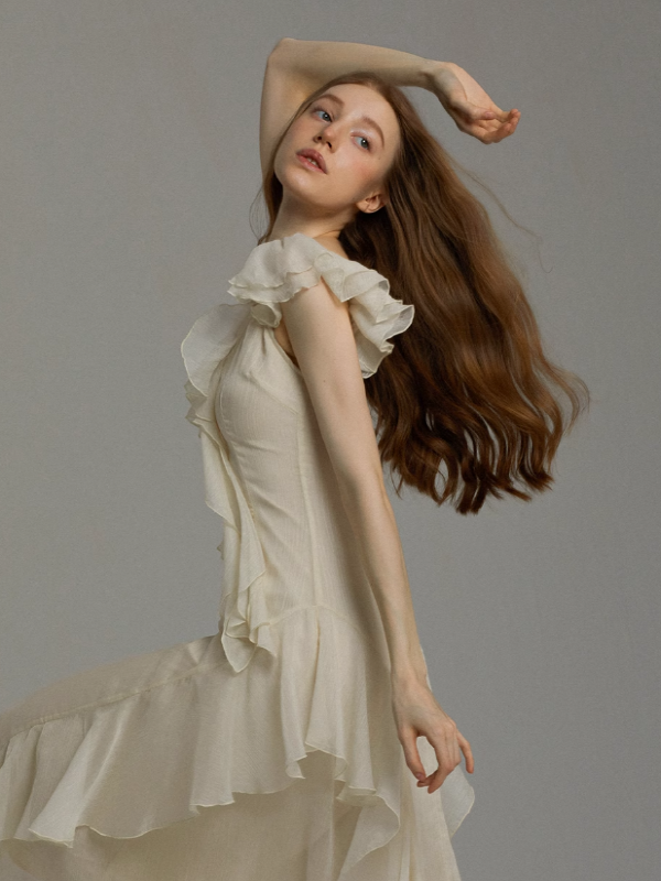 Ethereal Fairy Wings Chiffon Dress