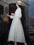 Cottage Embroidered Cotton Dress