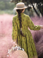 Green Harmony Floral Dress