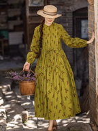 Green Harmony Floral Dress
