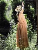 Sun-Kissed Spring Checkered Dress