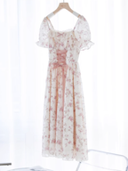 Enchanted Pink Blooms Princess Dress