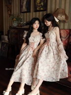 Enchanted Pink Blooms Princess Dress