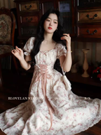 Enchanted Pink Blooms Princess Dress