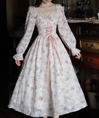 Enchanted Pink Blooms Princess Dress