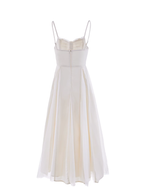 Ivory Lace and Pleats Princess Dress
