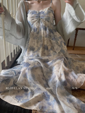 Enchanted Fairy Meadow Blue Dress