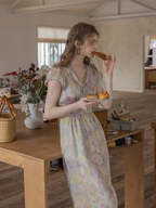 Serene Pastel Floral Dress