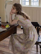Serene Pastel Floral Dress