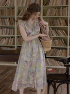 Serene Pastel Floral Dress
