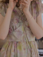Serene Pastel Floral Dress