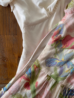 French Style Flower Printed Dress