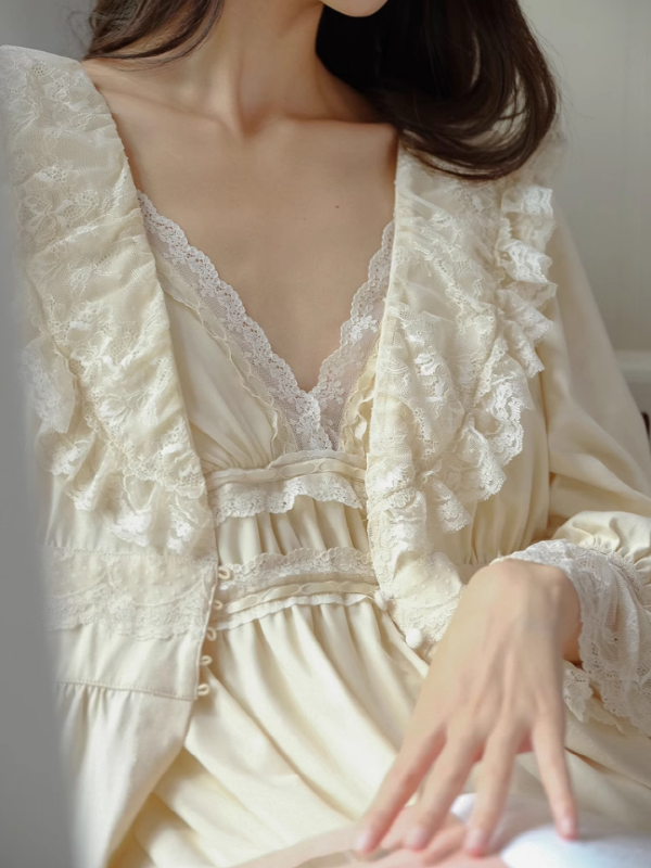 Vintage Dream Slip Dress and Gown Set