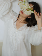 Morning Lace Long Nightgown