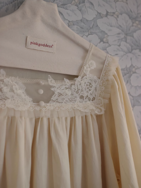 Vintage Sunrise Lace Dream Nightgown