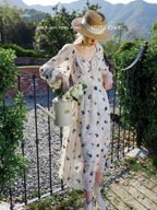 Summer Garden Flower Print Dress
