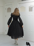Enchanted Rose Black Dress