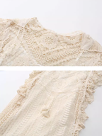 Victorian Grace Ivory Midi Dress