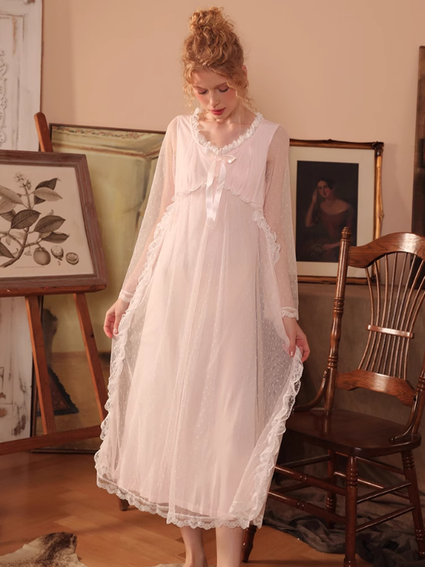 Moonlit Garden Ribbon Nightgown