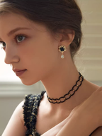 Vintage Flower Cubic Earrings