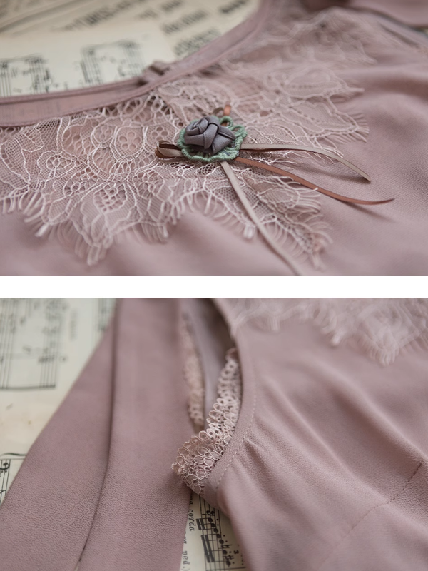 Serene Blossom Vintage Dress