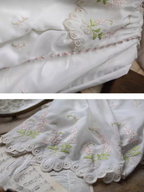 Victorian Floral White Dress