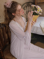 Angel's Embrace Pink Purple Nightgown