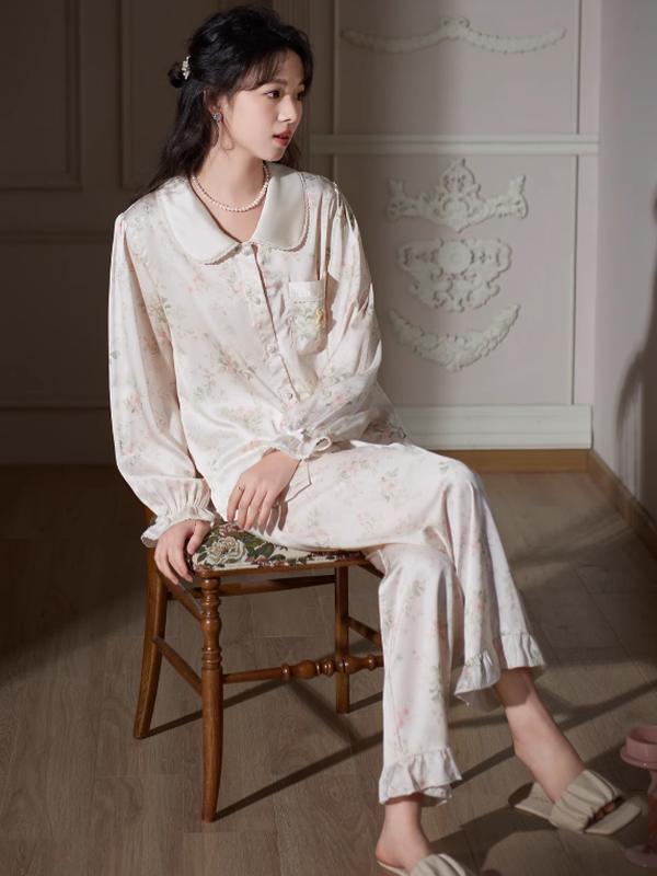 Pink Floral Whisper Sleepwear