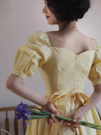 Vintage Elegance Midi Dress