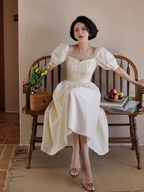 Vintage Elegance Midi Dress