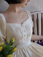 Vintage Elegance Midi Dress