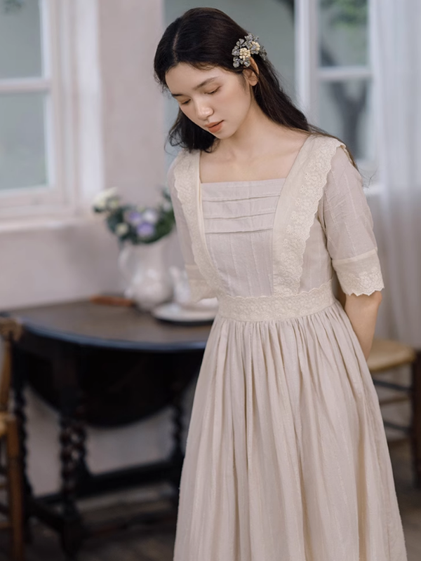 Retro Grace Ivory Dress