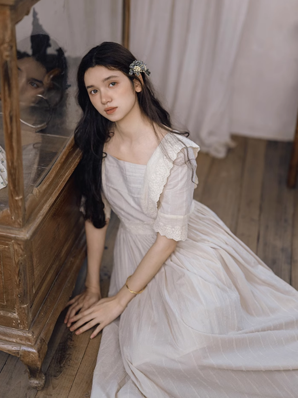 Retro Grace Ivory Dress