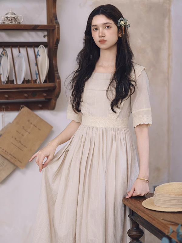 Retro Grace Ivory Dress