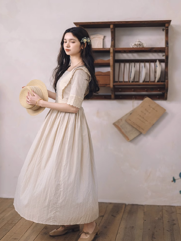 Retro Grace Ivory Dress