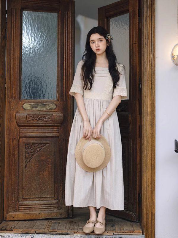 Retro Grace Ivory Dress