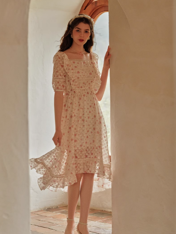 Sweetheart Whispers Chiffon Dress