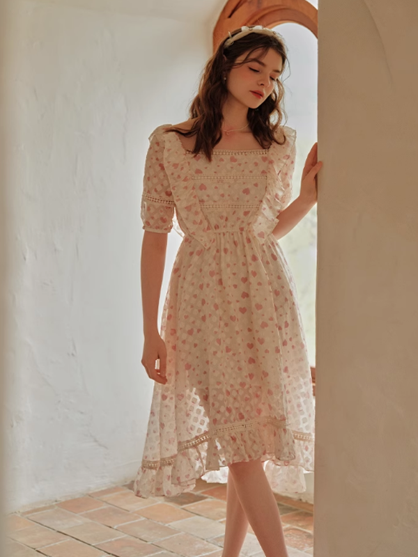 Sweetheart Whispers Chiffon Dress