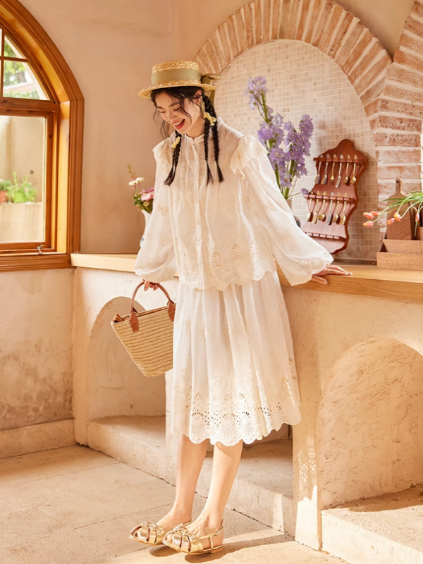 Secret Garden Embroidered Skirt