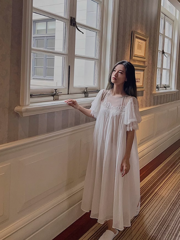 Pure White Fairy Summer Nightgown
