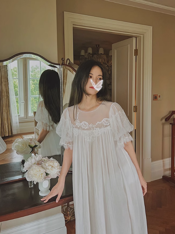Pure White Fairy Summer Nightgown