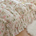 Pink Floral Pattern Forest Princess Bedding Set
