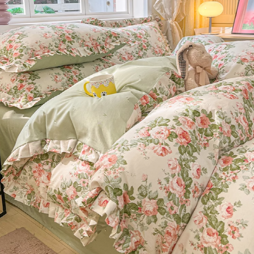 Romantic Floral Garden Bedding Set