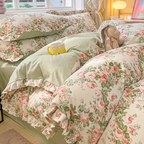 Romantic Floral Garden Bedding Set
