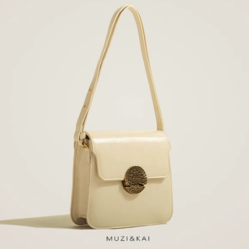 Vintage Magnetic Buckle Small Square Bag