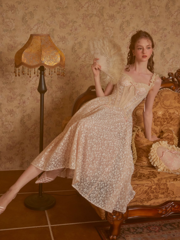 Clara's Golden Blossom Princess Dress